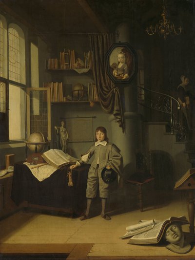 A Young Man in a Study by Adriaen van Gaesbeeck